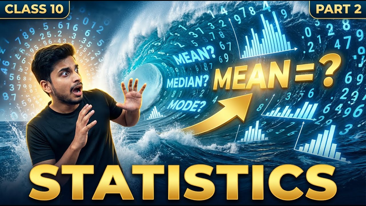 Statistics Class 10 Part 2 🔥| Median & Mode All Methods Explained | NCERT CBSE 2026 | By Vishesh Sir