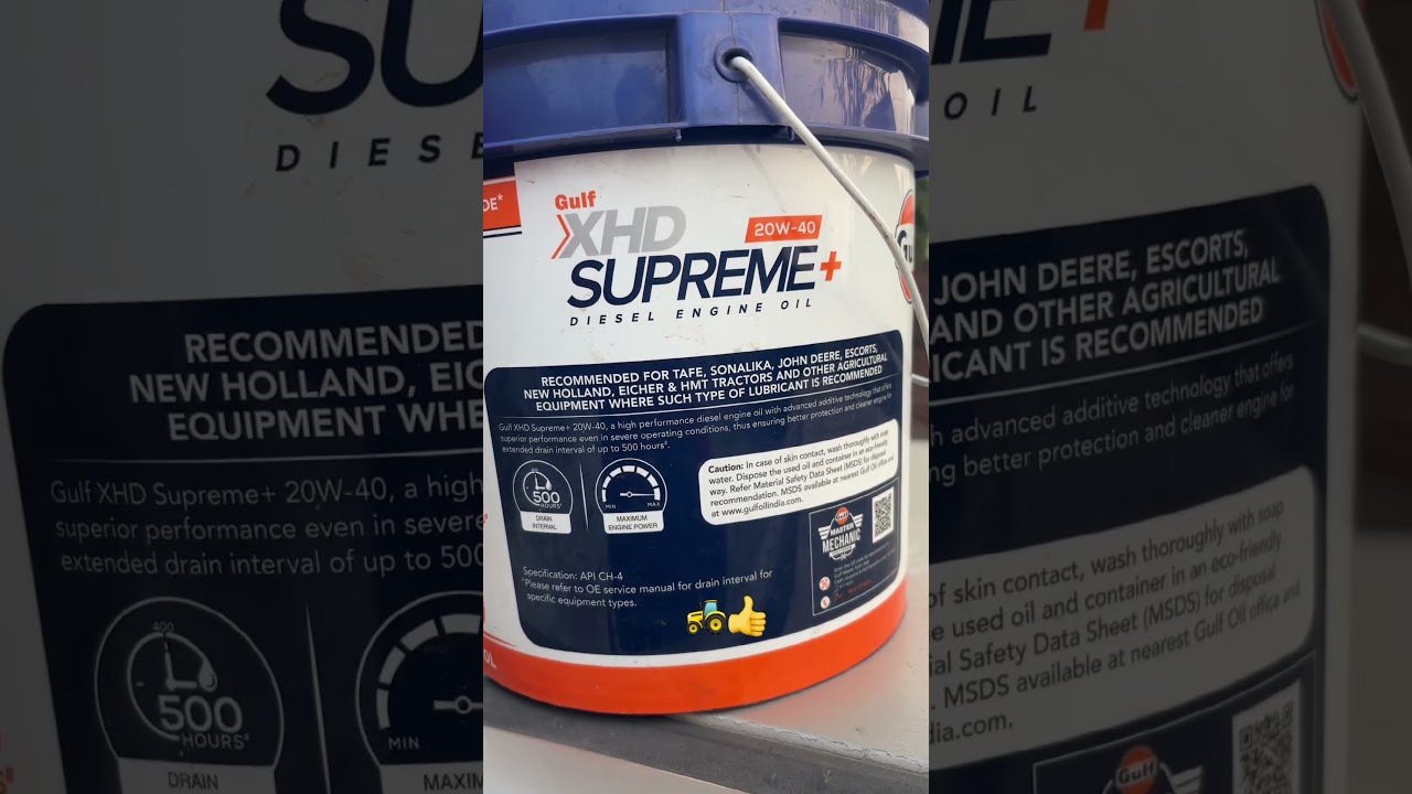 GULF XHD SUPREME+20W-40 diesel engine oil👍👍