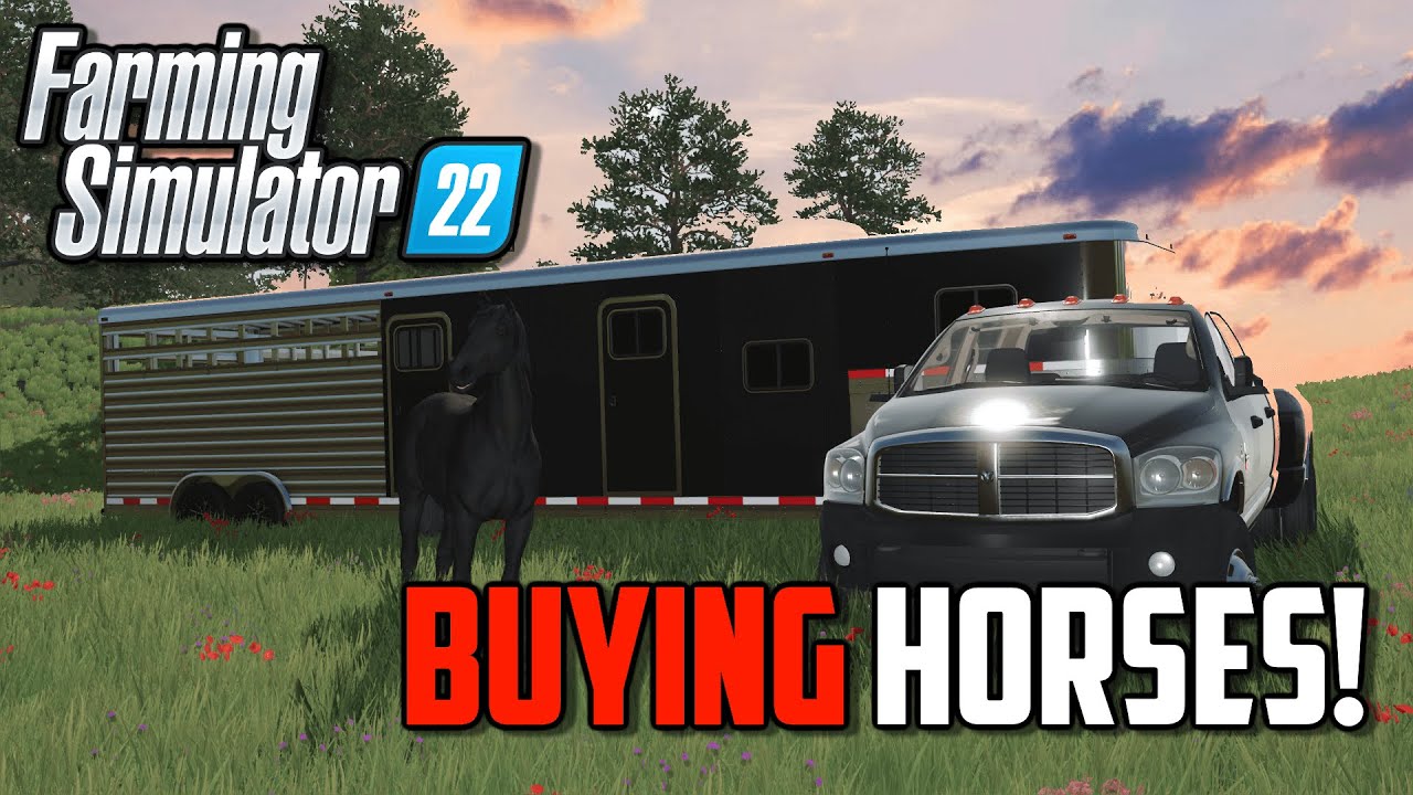 BUYING PUREBRED RACE HORSES! NEW TRUCK?! (TY IS BACK?!) Farming Simulator 22