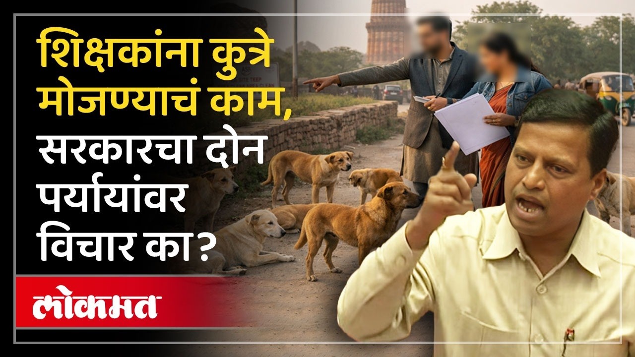 शिक्षकांना आता कुत्रे मोजण्याचं काम का, विधान परिषदेत खडाजंगी.. Stray Dog Counting by Teacher | SA4