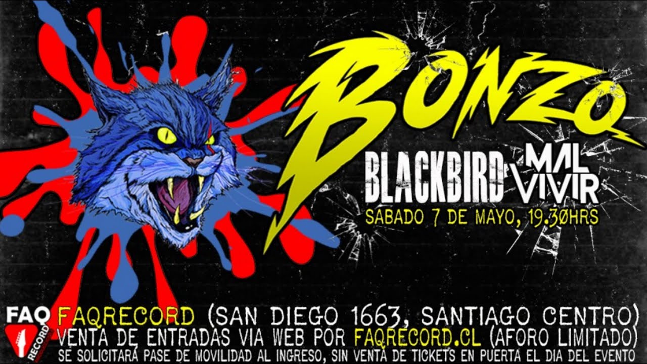 Faqrecord Tv - Bonzo - Blackbird - Mal Vivir en vivo! - BONZO