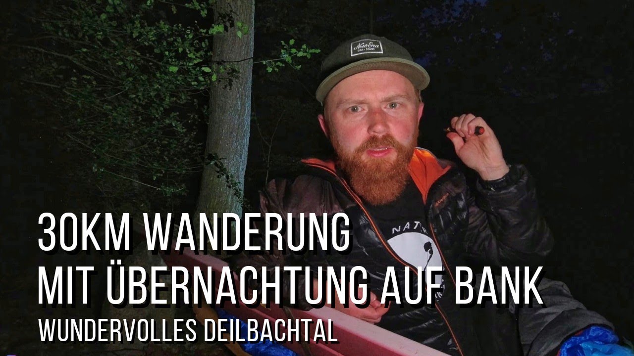 30km Wanderung | Übernachtung auf einer Bank | Natur in NRW | 2021 | Jörg Müller