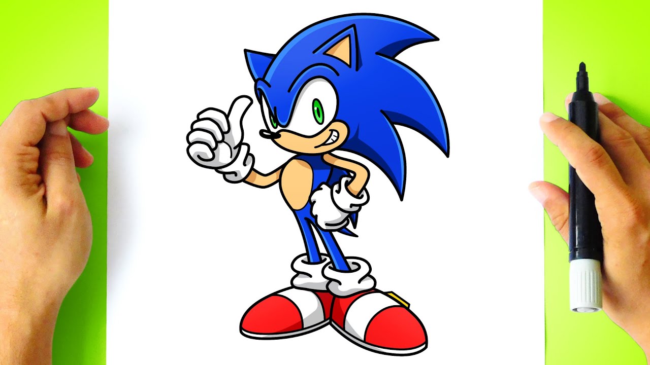 How to DRAW SONIC X step by step