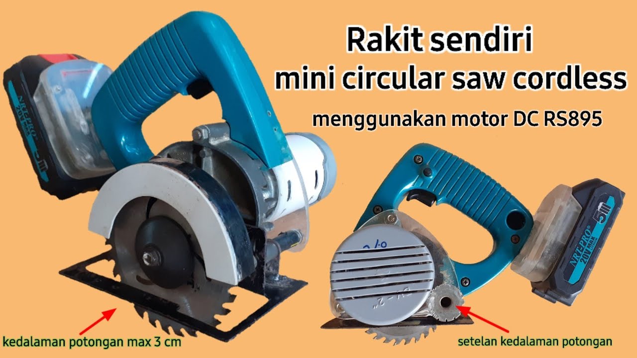 how to make a mini circular saw cordless 20 volt