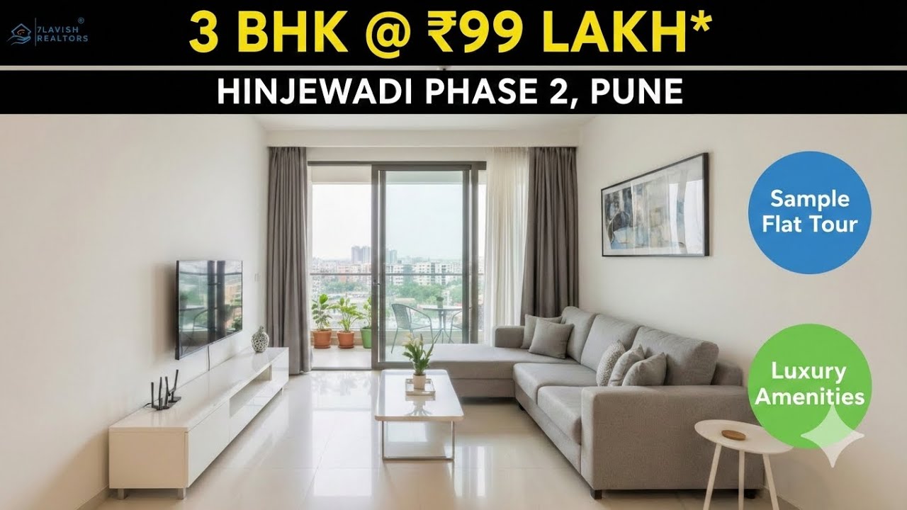 3 BHK 99 Lakh* Hinjewadi Phase 2 By Kohinoor Central Park | Sample Flat Video 2BHK & 3BHK