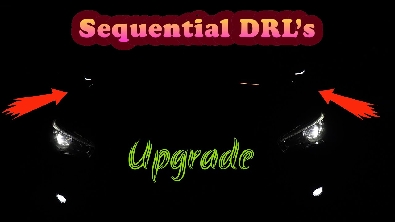 Infiniti Q50 sequential DRL Turn Signal Upgrade DIY