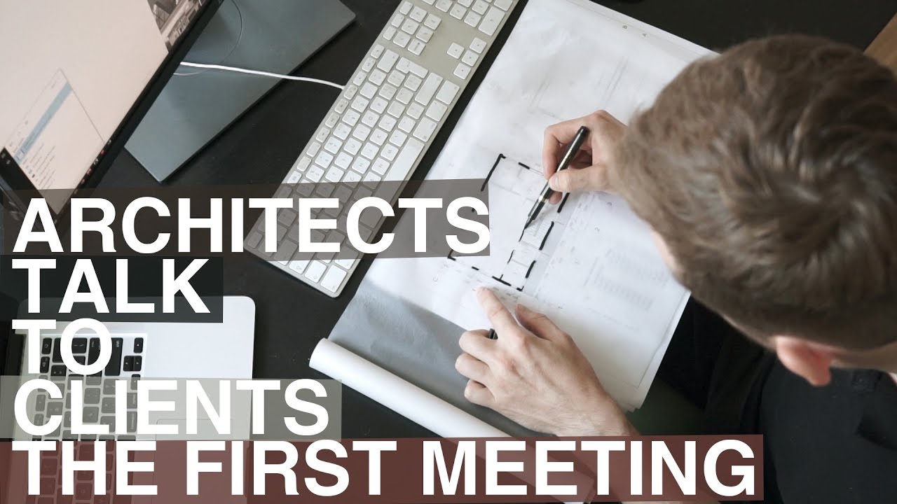 Architects talk to clients - first meeting