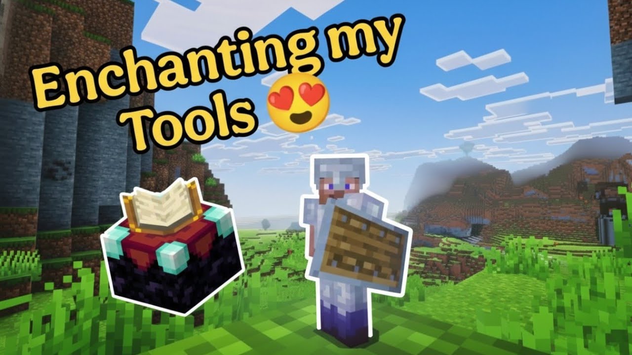 Enchantments on my tools😍. Minecraft Episode 13