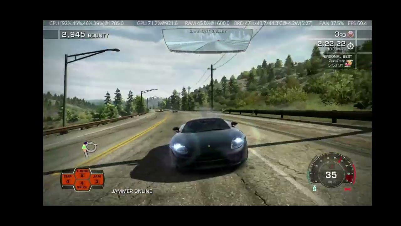 Nintendo Switch - NFS HP Remastered: 60fps test