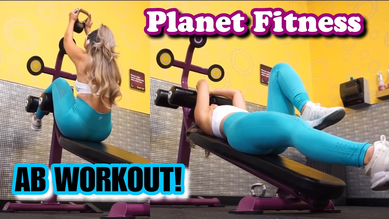 8 AB MOVES Using Decline Bench at PLANET FITNESS | SAAVYY