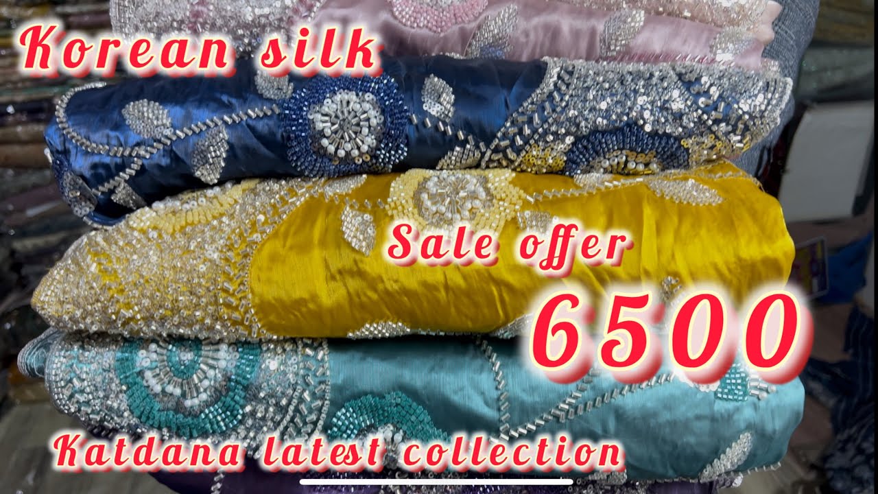 Korean Silk Katdana Dress on Sale ✨ Only 6500 | Luxury Look | Limited Offer