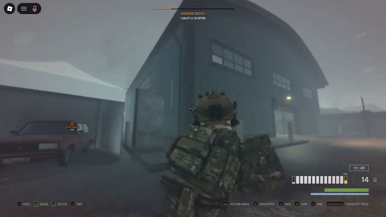 Raid attempt on depot BRM5
