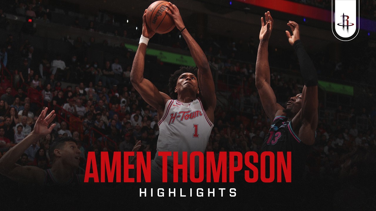 Amen Thompson (20 points) Highlights vs. Miami Heat