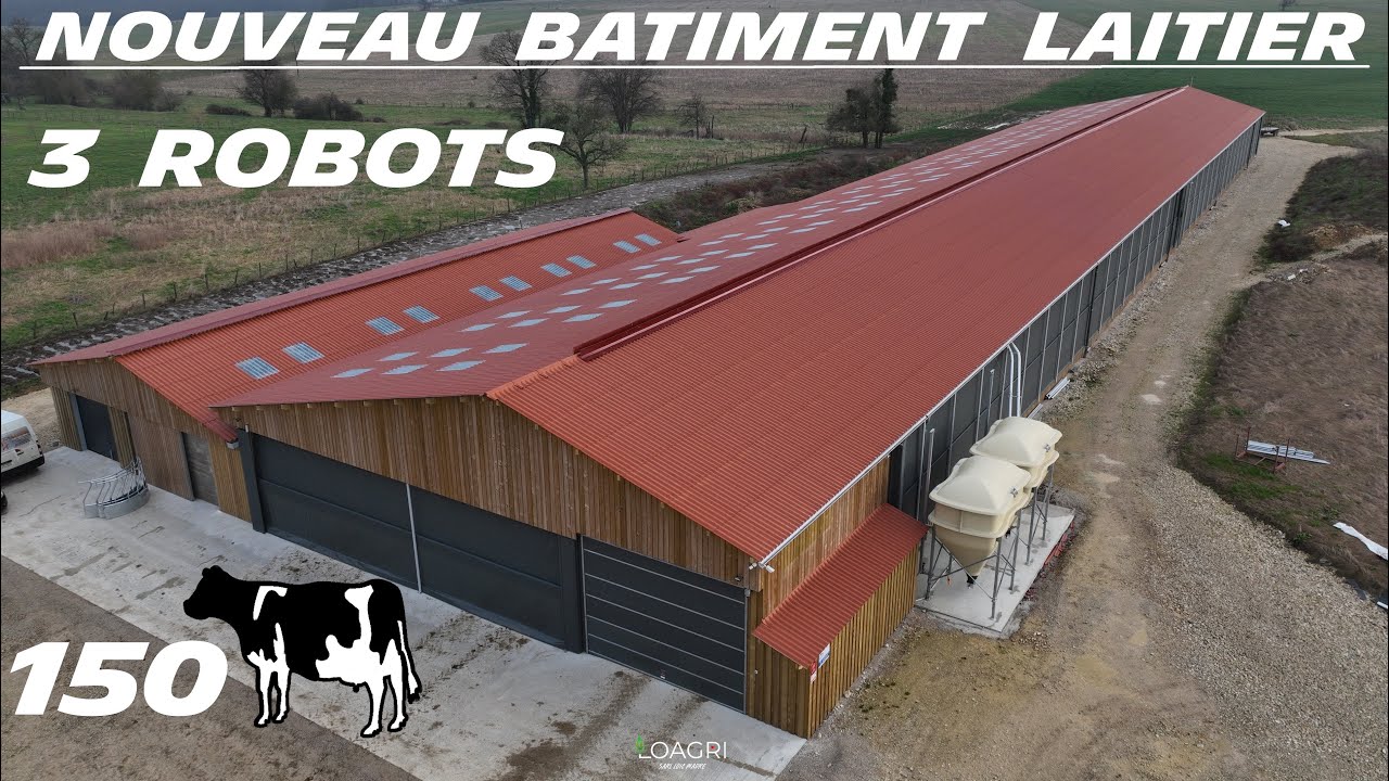 🤠 Je VISITE cette FERME FLAMBANT NEUVE - 3 ROBOTS : 150 VACHES LAITIÈRES 🐄