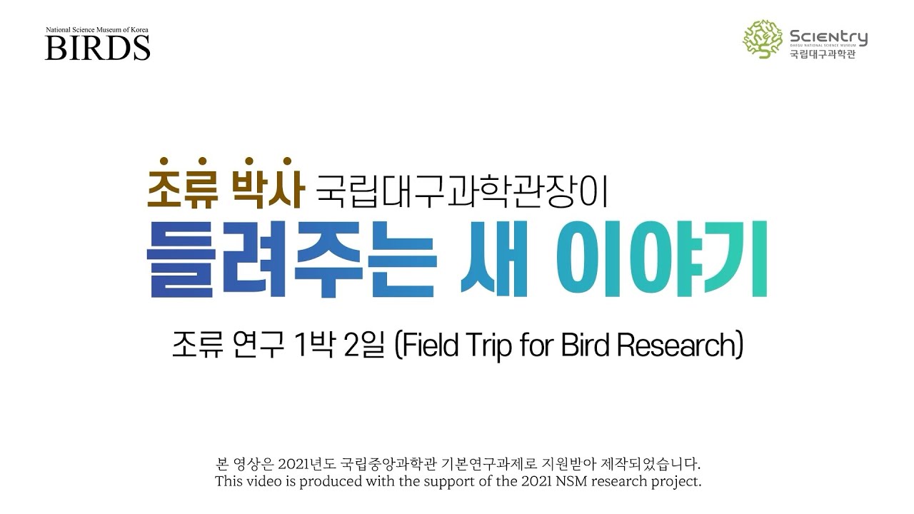 조류 박사🦉 국립대구과학관장이 들려주는 새 이야기