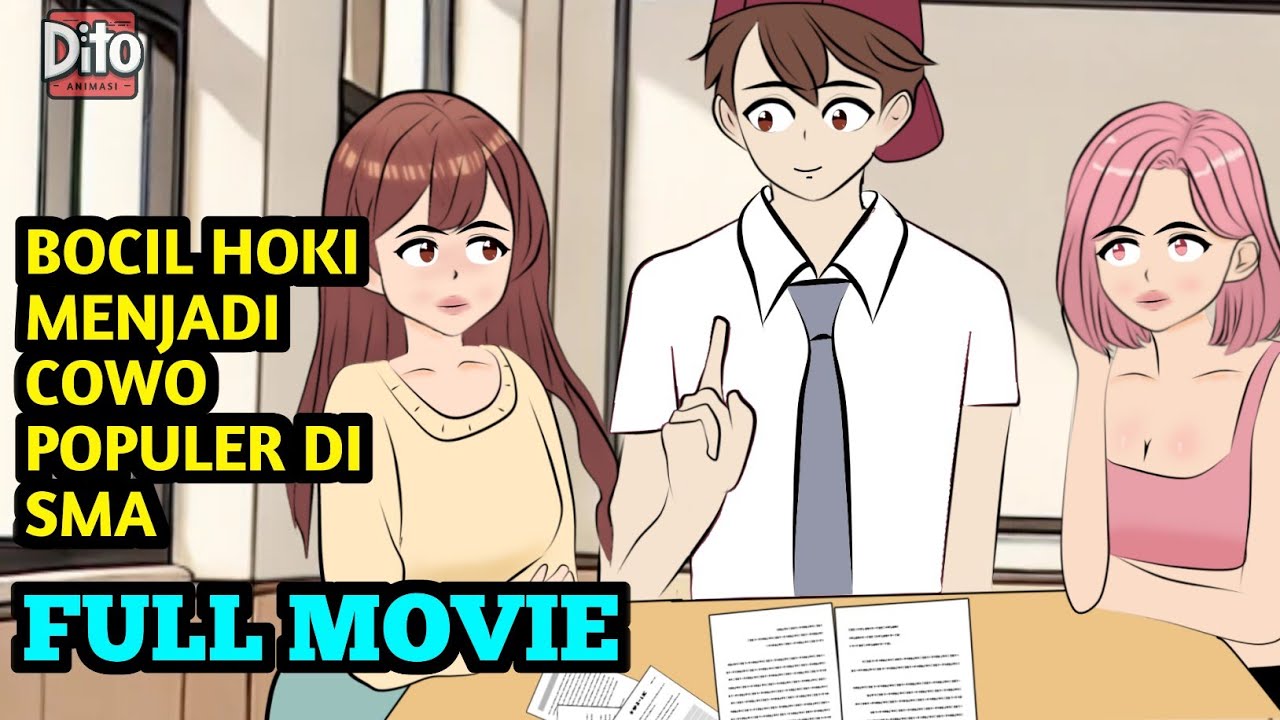 BOCIL HOKI MENJADI COWO POPULER DI SMA FULL MOVIE | Animasi Sekolah