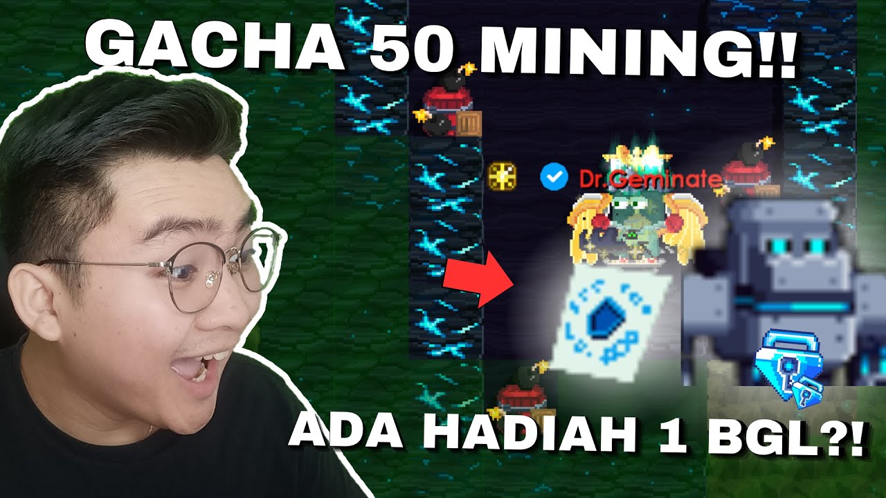 GACHA MINING 50 WORLD!! HADIAHNYA BISA 1BGL?! | Growtopia Gacha Profit 2024