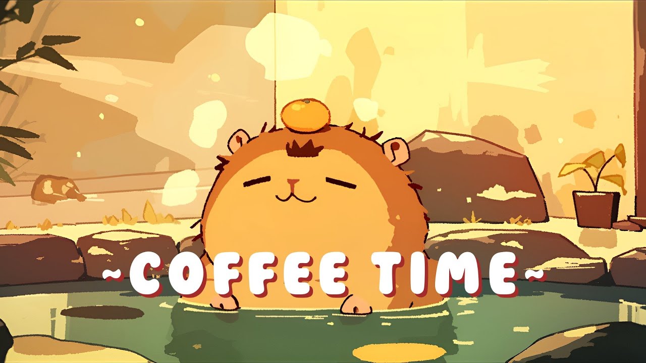 Capybara Music Lab - Peaceful Beats for Studying & Relaxing ~ Warm Feelings ~ 🦫 🌙 📖 | Background ...