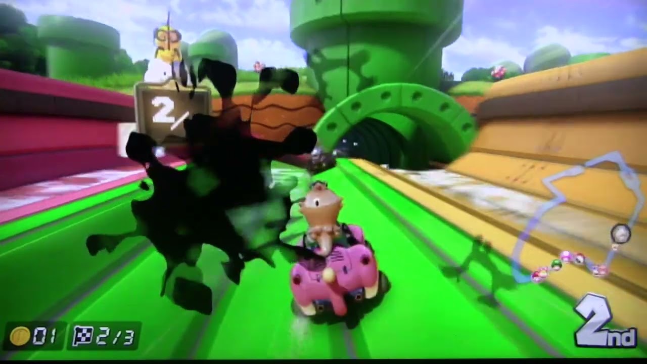 💫 Rosalina 💎 in Mario Kart 8 – Pink Style | 🌿 Lightning Cup (Piranha Plant Slide)