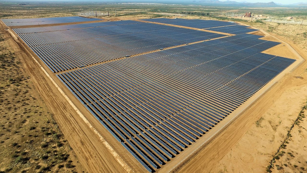 Drone - Red Rock Solar Plant Construction Video