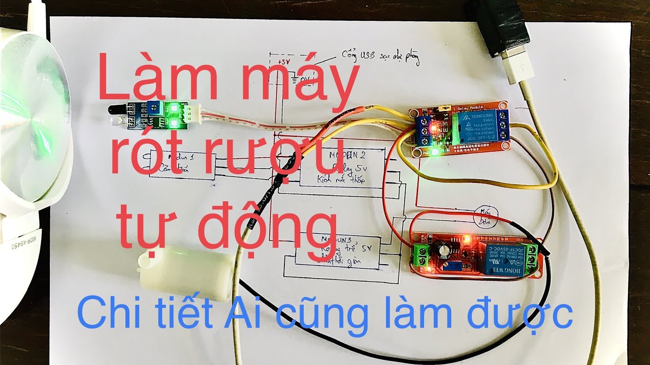 Làm MÁY RÓT RƯỢU Tự Động - Chi Tiết Ai Cũng Làm Được