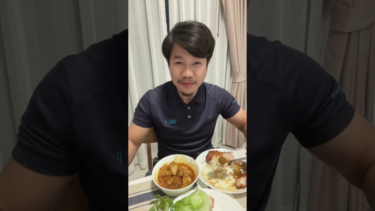 มาเด้อกินข้าว ￼ แกงคั่วหมู  ￼ กับผักลืมผัว😊😊#ชัยนะเฮ่ยเฮ้ย #แซ่บคัก #เจอกันใหม่ 