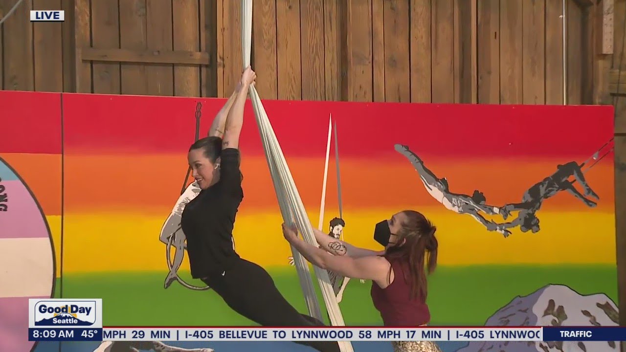 Aerial acrobatics offered at Emerald City Trapeze | FOX 13 Seattle