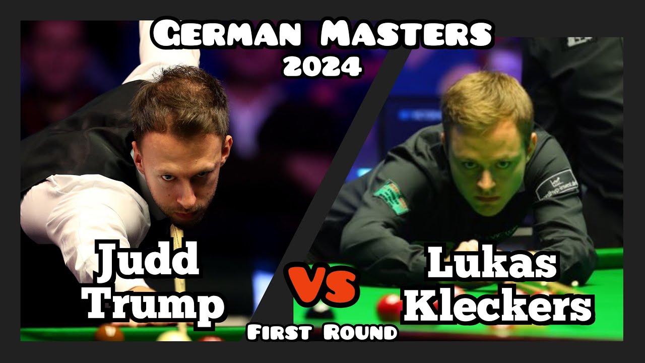 Judd Trump vs Lukas Kleckers - German Masters Snooker 2024 - First Round Live (Full Match)