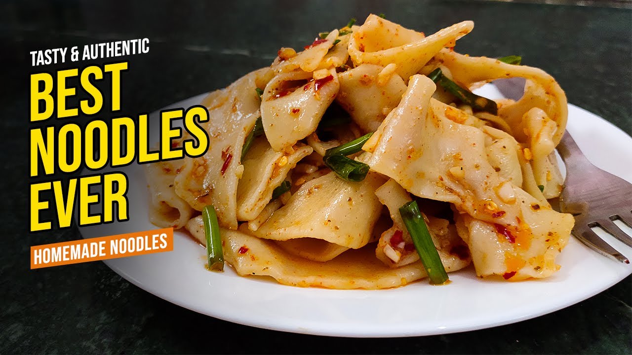 HOMEMADE NOODLES RECIPE WITHOUT EGGS | BHUTAN JANGBALI RECIPE