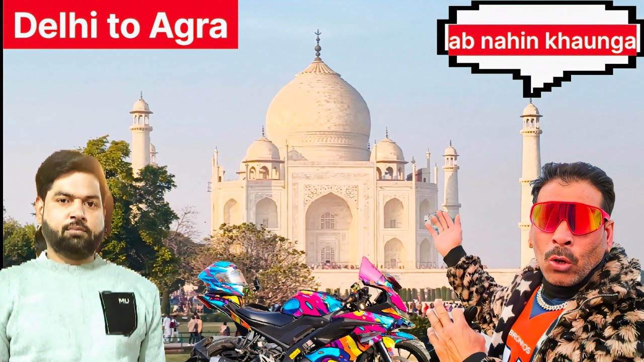 #Trending# viral video #tajmahal urs 371#Agra Taj #Mahalvideo viral Delhi to Taj Mahal #bike riding 