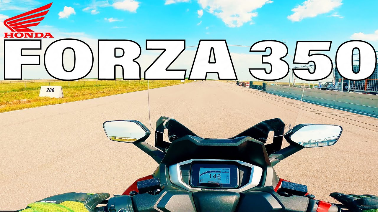 2025 Honda Forza 350 on Track – I Didn’t Expect It to Handle Like This!