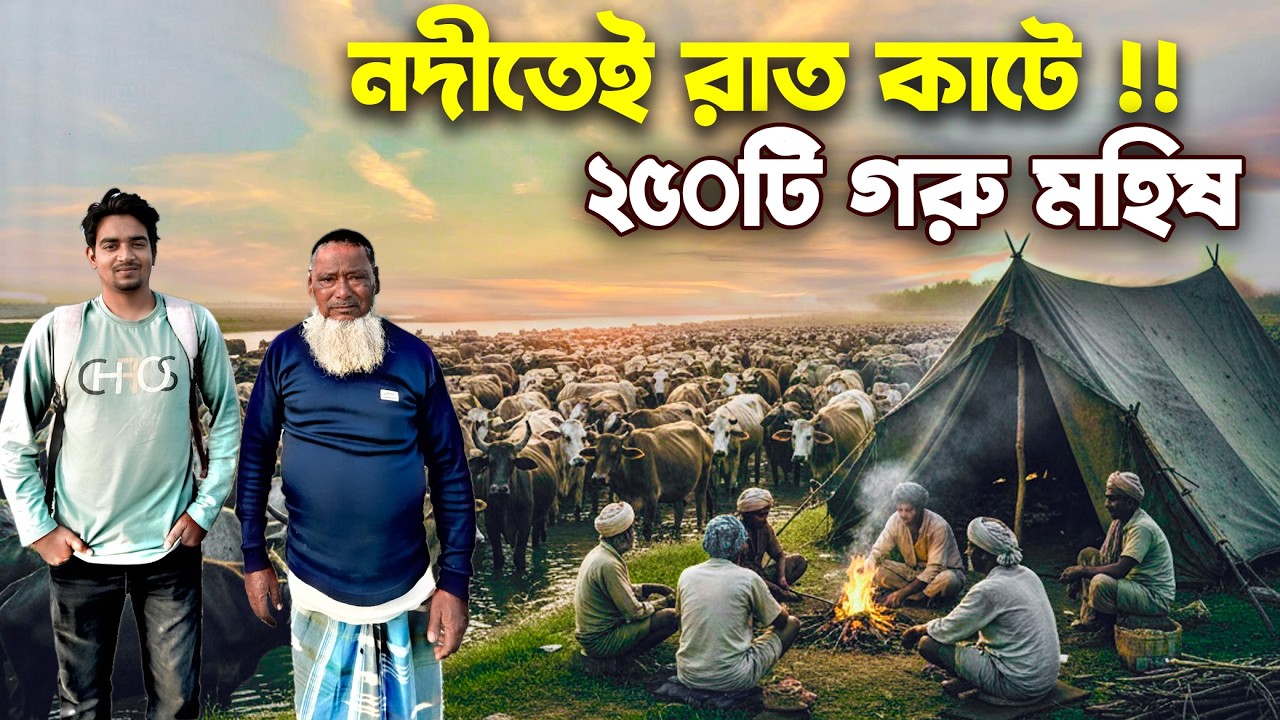 পদ্মা নদীর শুকনো চরে মানুষের বসতি! ২৫০টি গরু মহিষ নিয়ে চরের জীবন | Indian Last Village