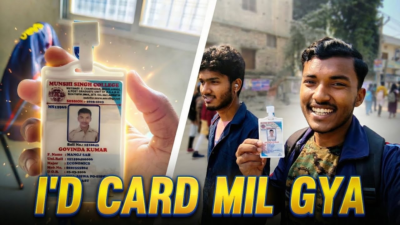 Finally College Ka Official ID Card Mil Gaya 😍 | New Room Se Pehla Vlog | College Life Start 
