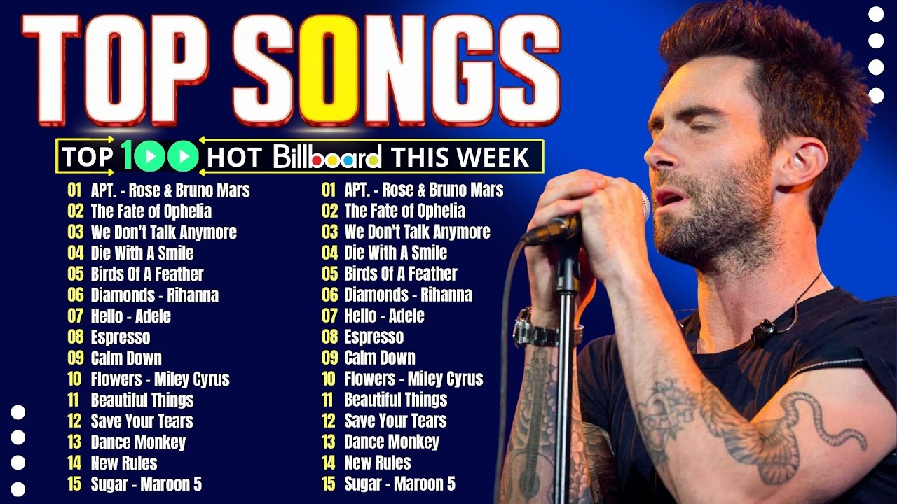 Ed Sheeran, Maroon 5, Rihanna, Bruno Mars, Adele, The Weeknd, Dua Lipa, Rihanna 🍒Top 100 songs 2026