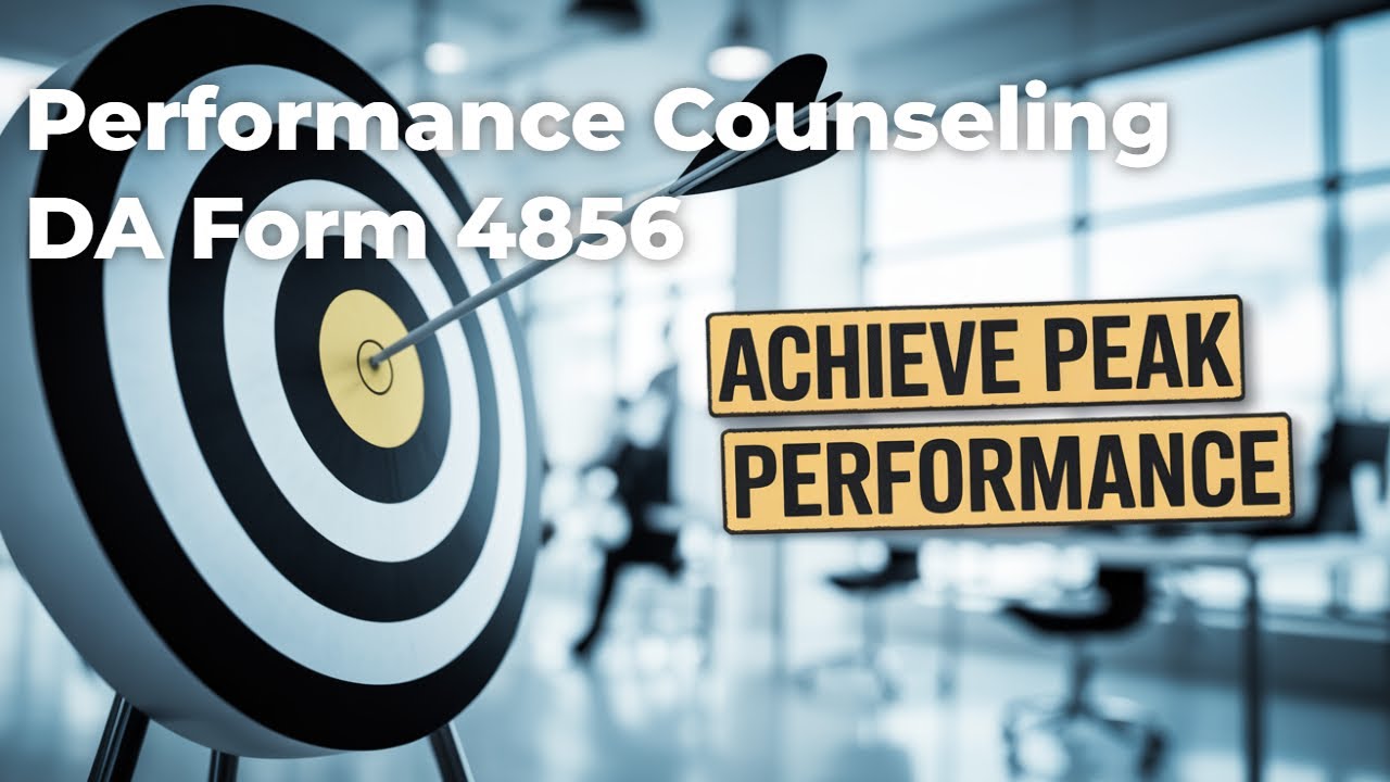 Performance Counseling Using the March 2023 4856