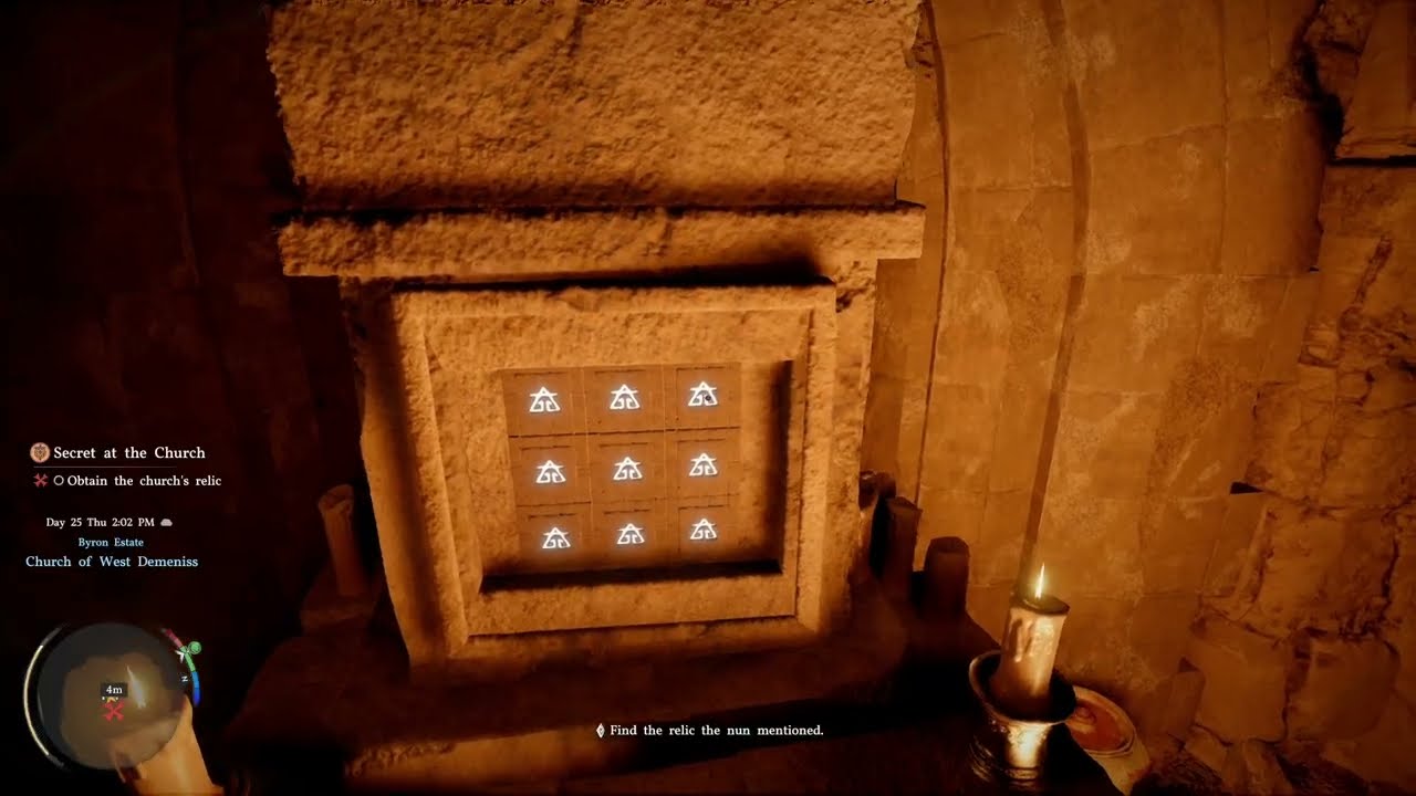 Obtain The Church's Relic Puzzle Solution | Crimson Desert