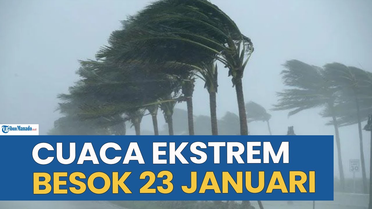 WASPADA! PERINGATAN DINI CUACA EKSTREM BESOK JUMAT 23 JANUARI 2026, CEK WILAYAH ANDA