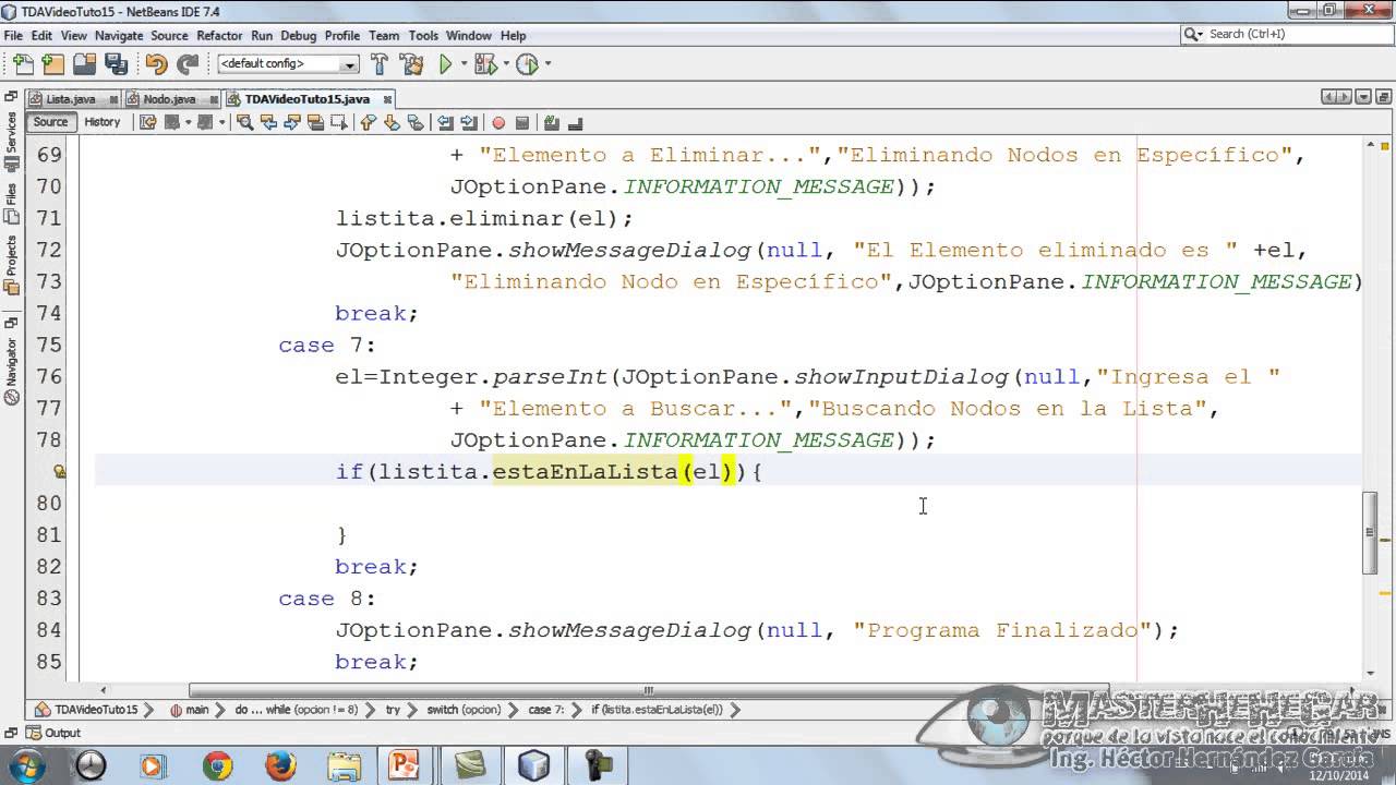 20 - Listas Simplemente Enlazadas, Buscar un Elemento (EDDJava)