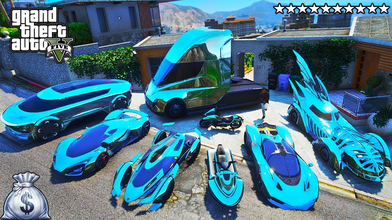 GTA 5 - Stealing CHROME SuperCars With Franklin GTA 5 !