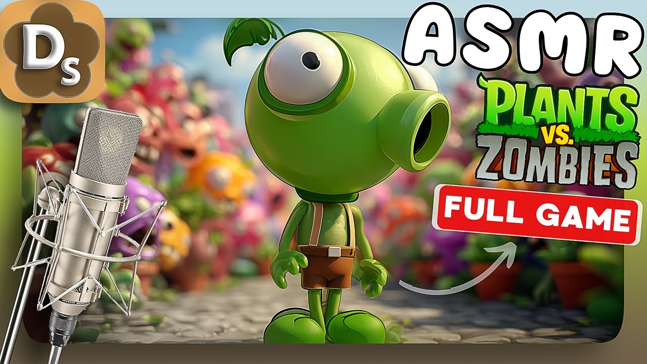 АСМР Plants vs Zombies - Полное Прохождение Шепотом | Идеально для Сна и Расслабления