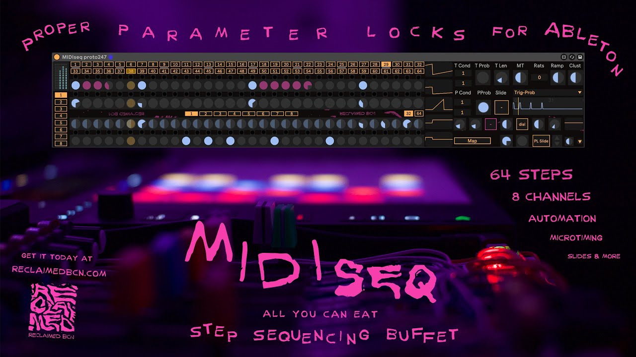 Finally! Native parameter locks for Ableton Live with MIDIseq