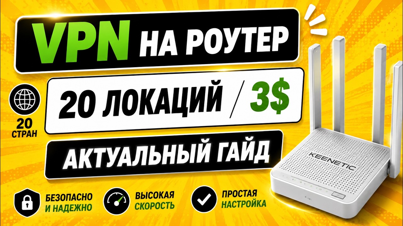 АКТУАЛЬНО! VPN на РОУТЕР Без Аренды сервера полный гайд!