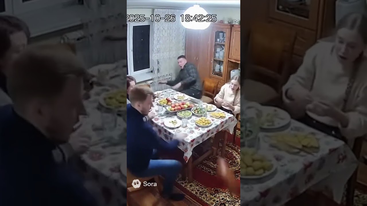 Поросенок ожил прям на праздничном столе #смешновидео #funny #смешнойшортс