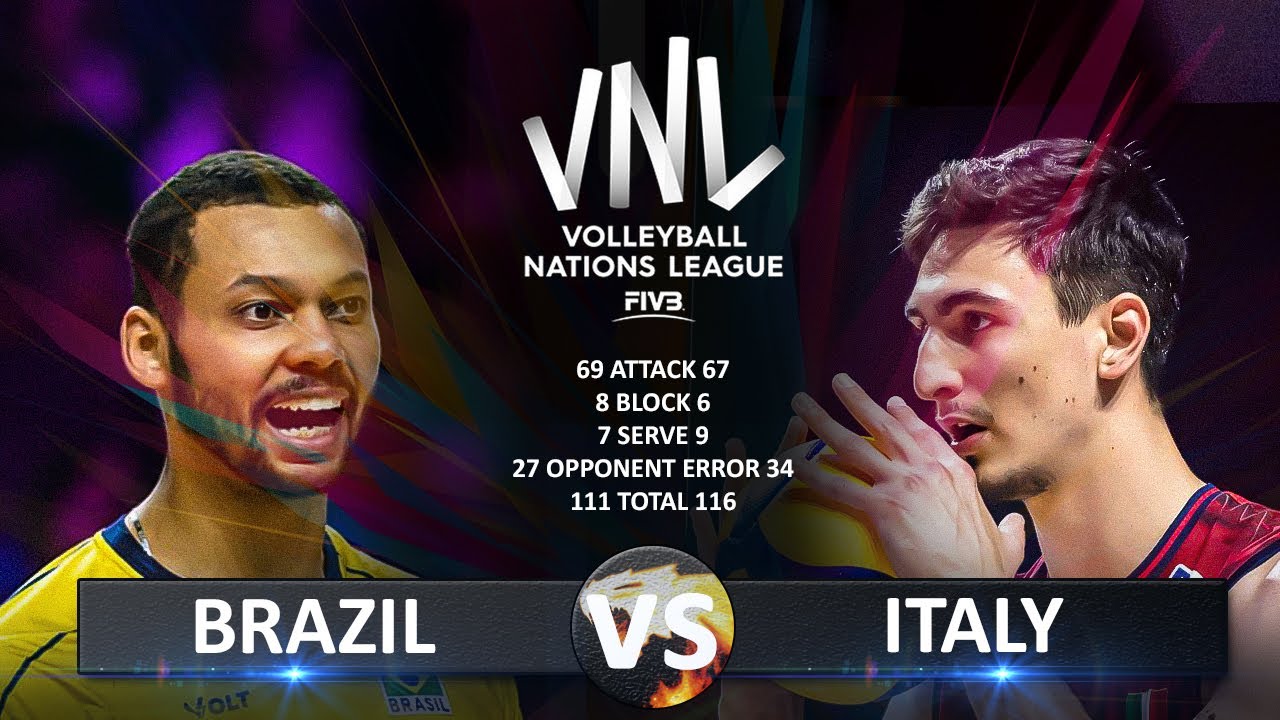 Brazil vs Italy | Men's VNL 2025