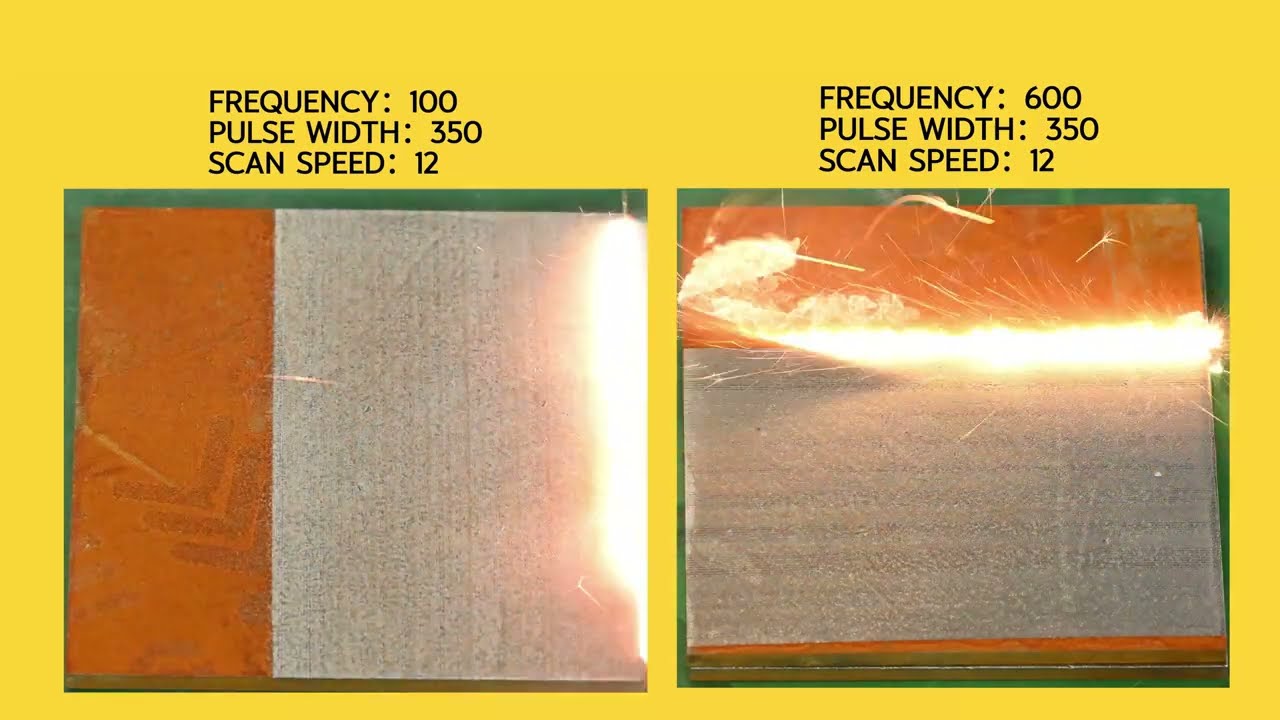 parameter setting for DMK Laser cleaning
