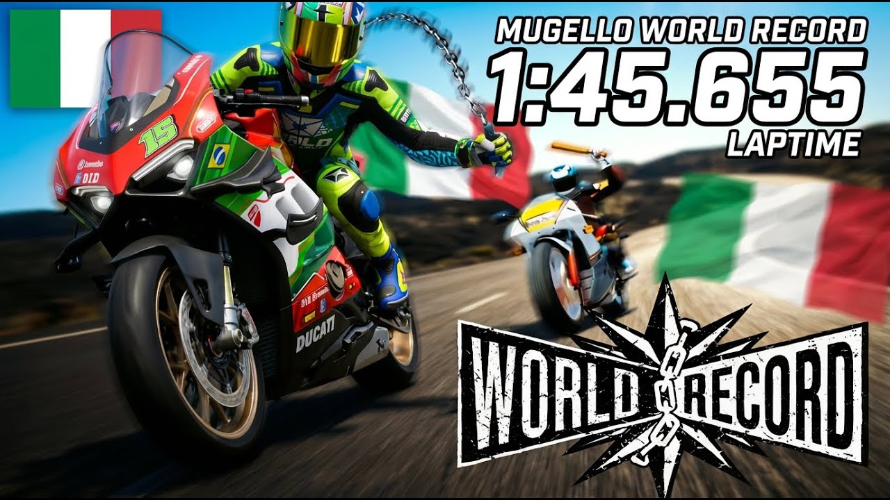 RIDE 5 (PC) - MUGELLO - MODERN 1300 CC - WORLD RECORD - 1:45.655