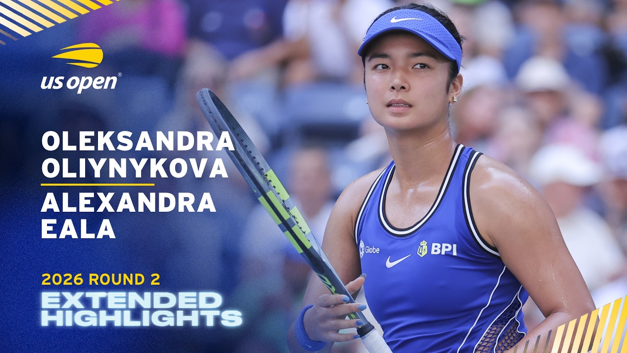 Oleksandra Oliynykova vs. Alexandra Eala Extended Highlights | 2026 US Open Round 2