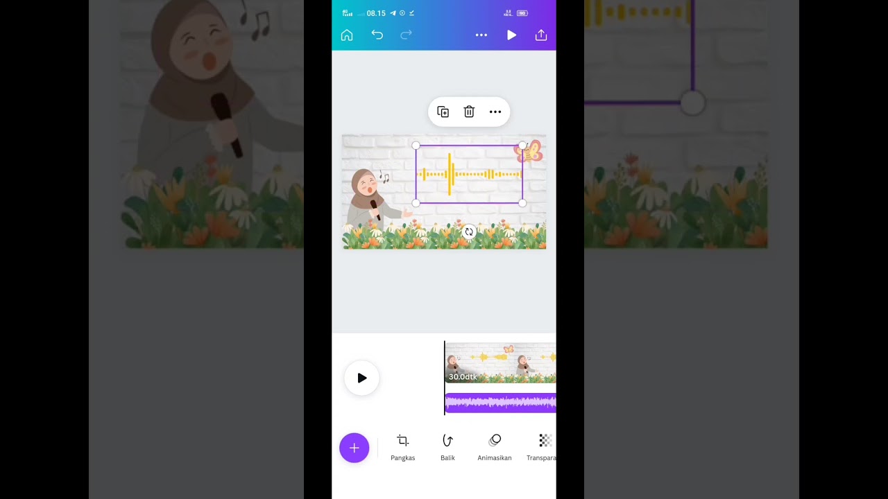 Membuat Video Konten Audiogram di Canva