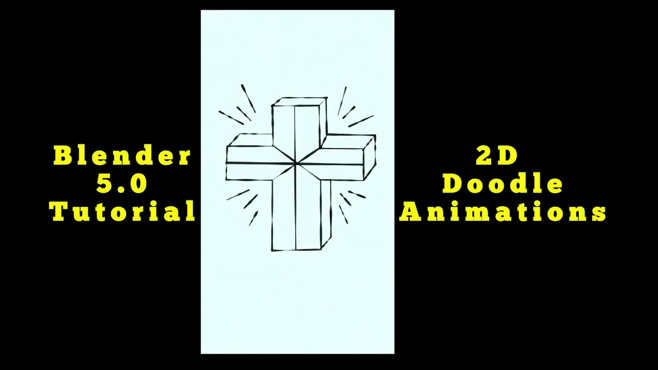 Blender 5.0 Beginner Grease Pencil 2D Doodle Animations Tutorial #b3d