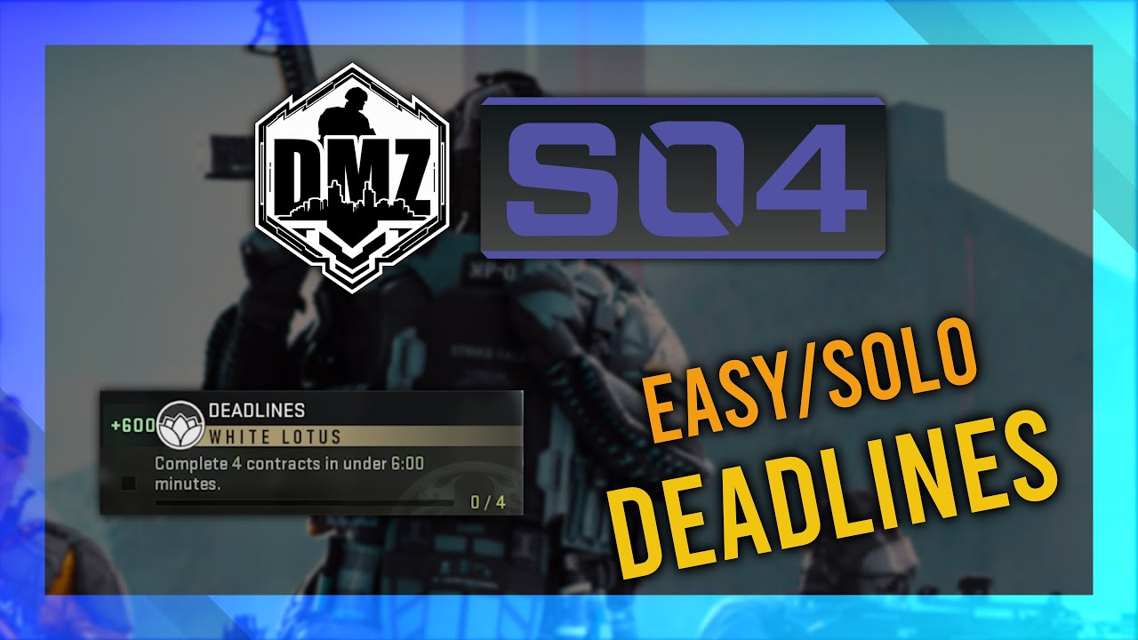 Deadlines (White Lotus) GUIDE | DMZ Season 4 Mission Guide | Vondel Guide